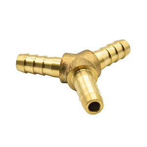 Interstate Pneumatics FBY44 1/4" Brass Hose Barb Y Manifold Fitting