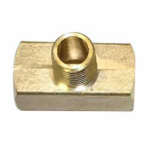 Interstate Pneumatics FP22TB 1/8" Fpt Brass Branch Tee - 1 Inlet - 2 Outlets