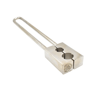 Interstate Pneumatics H1 Straight Hammer Vise Crimper / Handheld Ferrule Crimp Tool with 2 Dies for 3/16" and 1/4" Hose