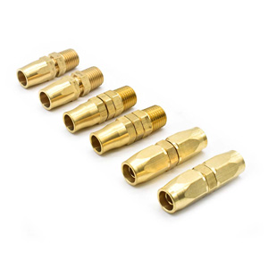 Interstate Pneumatics HRPZ24-K1 1/4" Npt Hu Hose Reusable End Brass Fitting Kit