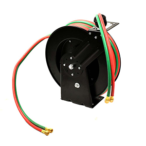 Interstate Pneumatics HWR-1450R 1/4 Inch X 50FT Steel Retractable, Grade R, Rubber Twin Welding Hose