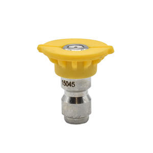 Interstate Pneumatics PW7102-DY Pressure Washer 1/4 Inch Quick Connect High Pressure Spray Nozzle Tip - Yellow