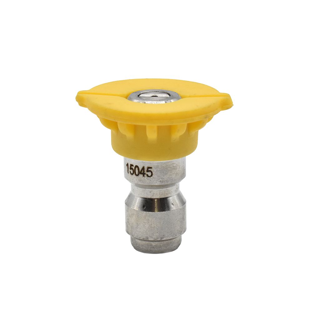 Interstate Pneumatics PW7103-DY Pressure Washer 1/4 Inch Quick Connect High Pressure Spray Nozzle Tip - Yellow