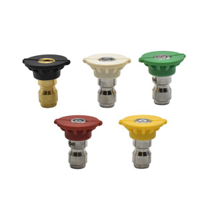 Interstate Pneumatics PW7104 Pressure Washer 1/4" Quick Connect High Pressure Spray Nozzle Tip Set (5-piece)