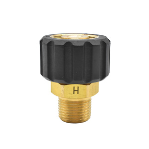 Interstate Pneumatics PW7153 M22 Female X 3/8" Male Npt Brass Adapter, 4000 Psi