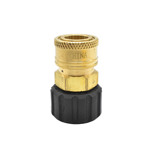 Interstate Pneumatics PW7154 M22 Female Fitting X 3/8" Qc, Brass Coupler - 4500 PSI