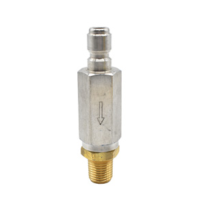 Interstate Pneumatics PW7160 1/4" Stainless Steel Plug X 1/4" Male Npt Inline Water Filter