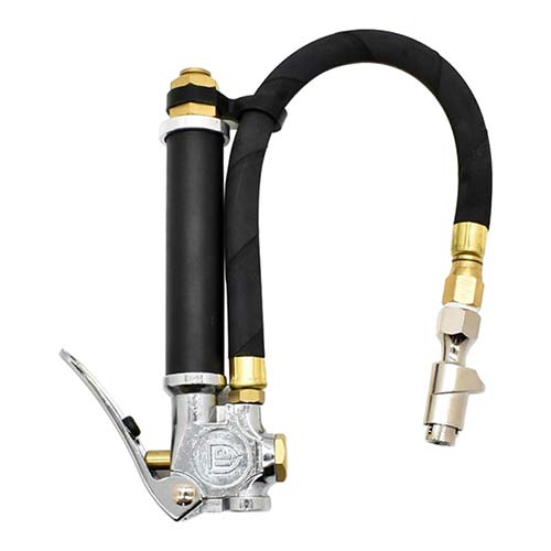 Interstate Pneumatics TF5142W Tire Inflator TF5000 with Straight-in Tapered Chuck T46 Steel Braided Whip