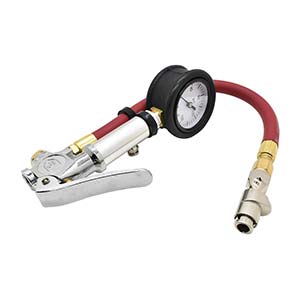 Interstate Pneumatics TF7142 Inflator Chuck with TF7000 inflator with Securely Locks On/Off Tire Valve