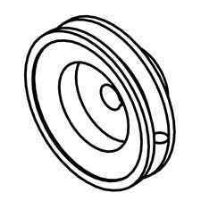MK Diamond 153826 Pulley, A4.0 X 17mm Bore Offset