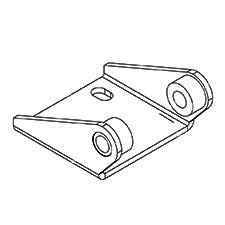 MK Diamond 163978 Plate, Rear Hinge