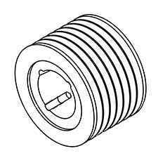 MK Diamond 165696 Pulley, 7/3V X 4.75 X 1615TB