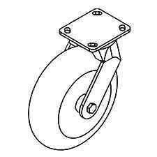 MK Diamond 167773 Caster, 10’ Swivel