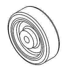 MK Diamond 170378 Whel, 8 X 2 - 1/2 X 1