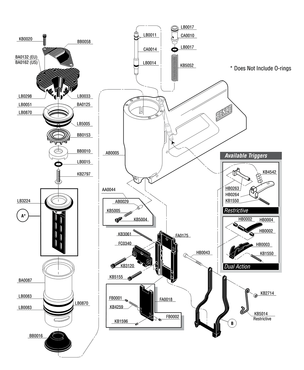 Buy Senco MW(120120) Replacement Tool Parts Senco MW(120120) Diagram