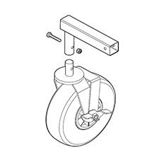 Makita 127092-5 Rear Tire Ass