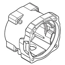 Makita 140A16-0 Gear Case Cpl., XAD03
