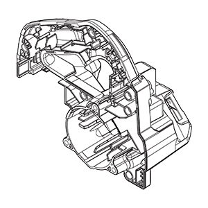 Makita 140C51-0 Motor Housing Cpl., XSH05
