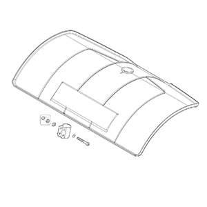 Makita 140D97-2 Rotaly Cover Cpl. B SW400MP