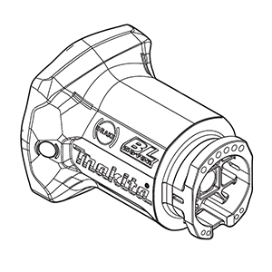 Makita 140F67-3 Motor Housing Cpl., XAG22