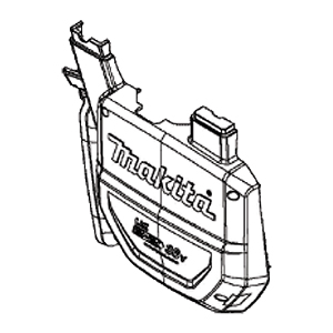 Makita 140N74-4 Motor Cover Cpl., XBU04