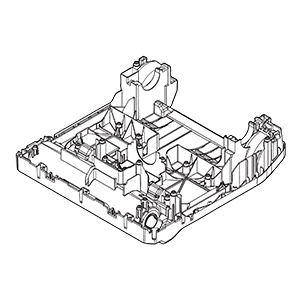 Makita 140S23-1 Lower Housing Cpl., XCV19