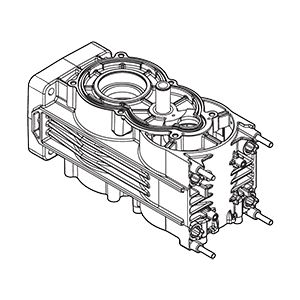 Makita 140W38-2 Crank Housing A Complete