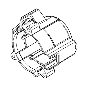 Makita 140Y63-5 Motor Housing Cpl., GSR02