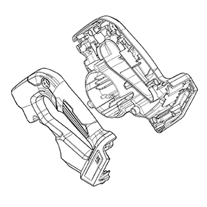 Makita 141A82-0 Motor Housing Complete