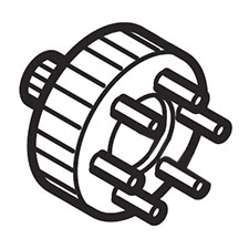 Makita 158553-4 Spur Gear Cpl., BTP140