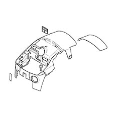 Makita 161368-0 Hood Cpl. Black, EA4300F