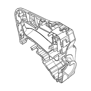 Makita 183J69-0 Handle Set, XHU07