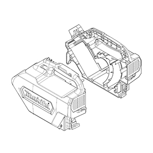 Makita 183L870 Housing Set, LC09