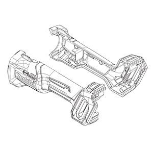 Makita 183N63-6 Gearmotor Housing Set, GAG01
