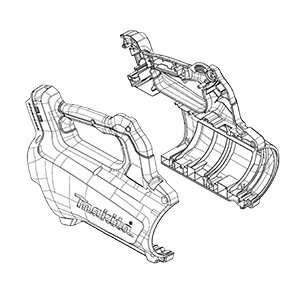 Makita 183N87-2 Housing Set, XBU03