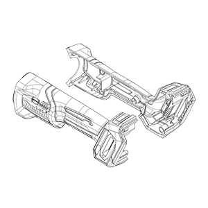 Makita 183P29-8 Motor Housing Set, GAG03