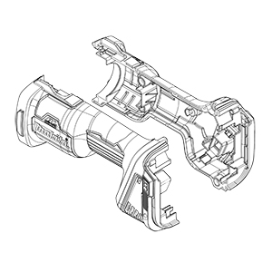 Makita 183R26-6 Housing Set, XOC02
