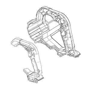 Makita 183R73-7 Motor Housing Set Nc. 8