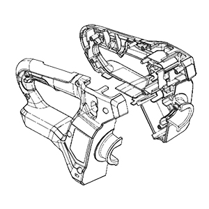 Makita 183U86-6 Handle Set, GHU02