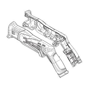 Makita 187271-7 Housing Set, RJ01W
