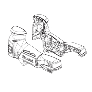 Makita 187703-4 Housing Set, XVJ01