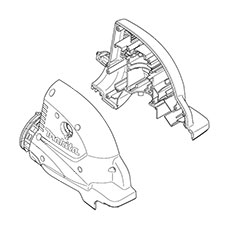 Makita 187878-9 Housing Set, XHU04