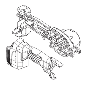 Makita 191M36-9 Motor Housing Set