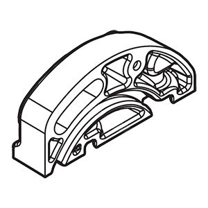Makita 3198319 Rear Angular Plate, XSH08