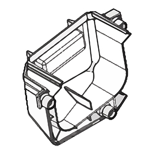 Makita 412344-0 Battery Lower Cover L, XEC01
