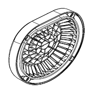 Makita 413368-9 Rear Cover