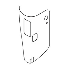 Makita 424868-4 Cover, AN635H