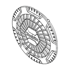 Makita 457873-6 Fan Cover, DFJ304