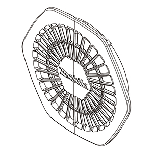 Makita 4586850 Fan Cover, DFJ214