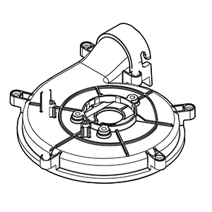 Makita 458883-6 Fan Cover, XCV11